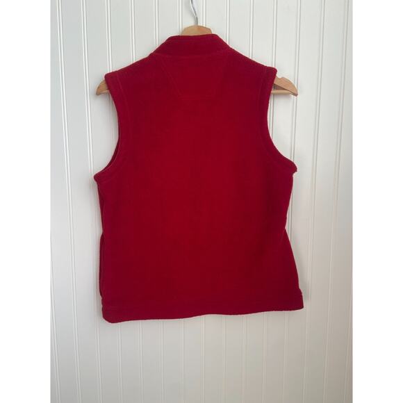 Iowa Sate Vest Women's Small Red Vintage College Fleece Zip Up - Picture 4 of 4